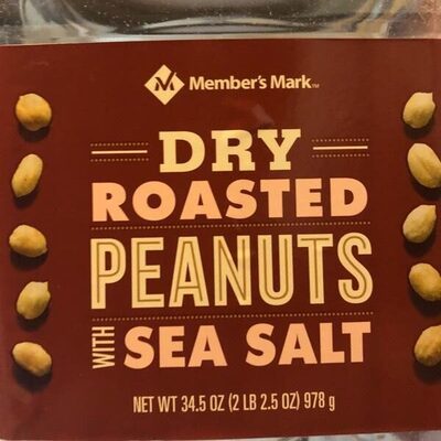 Dry Roasted Peanuts With Sea Salt