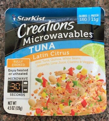 Creations microwavables tuna latin citrus