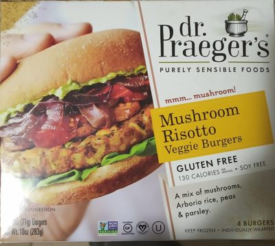 Mushroom Risotto Veggie Burgers