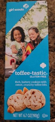 Girl scout toffeetastic gluten free cookies
