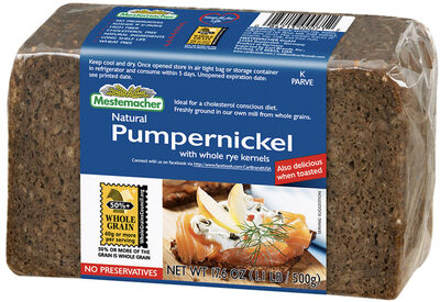 Natural Pumpernickel With Whole Rye Kernels