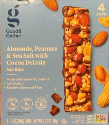 Almonds, Peanuts & Sea Salt with Cocoa Drizzle