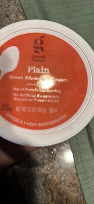 Plain Greek Whole Milk Yogurt