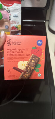 Organic Apple, Cinnamon & Spinach Snack Bar