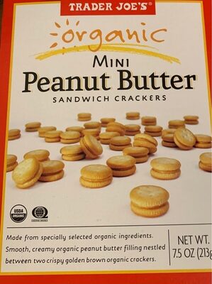 Organic Mini Peanut Butter Sandwich Crackers