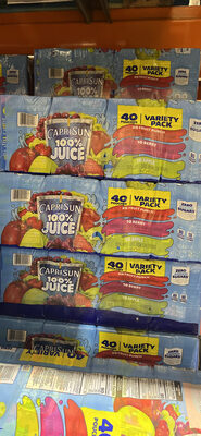 All natural juice variety fruit punch