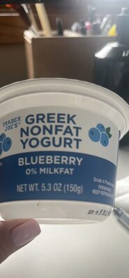 Greek Nonfat Yogurt Blueberry