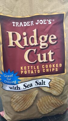 Ridge Cut Kettle Cooked Potato Chips with Sea Salt