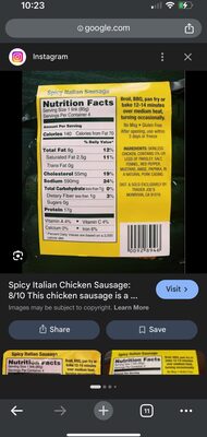 Spicy Italian Chicken Sausage