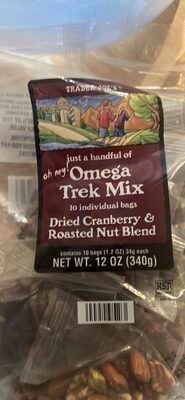 Omega Trek Mix Dried Cranberry & Roasted Nut Blend