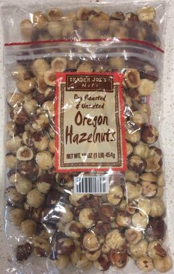 Oregon Hazelnuts Dry Roasted & Unsalted