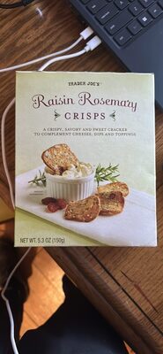 Raisin Rosemary Crisps