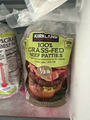 100% GRASS-FED BEEF PATTIES