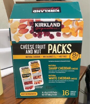 Cheese Fruit and Nut Packs