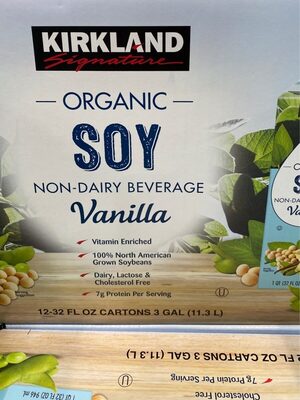 bebida de soya orgánica sabor vainilla