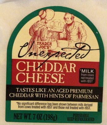 Unexpected cheddar cheese