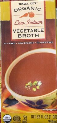 Organic Low Sodium vegetable broth