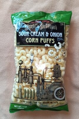 Worlds puffiest sour cream and onion corn puffs