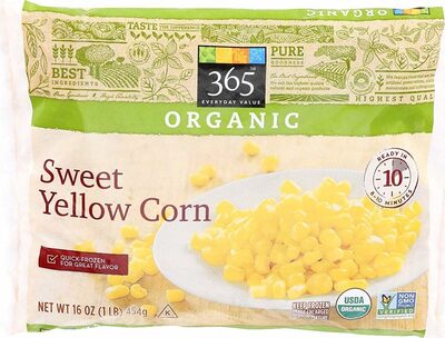 Organic sweet yellow corn