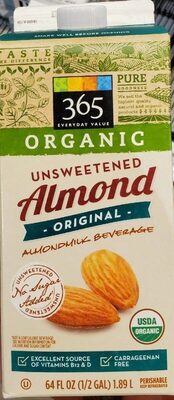 Organic Unsweetened Almond Milk