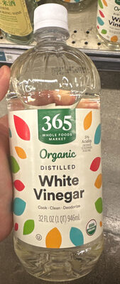 Organic distilled white vinegar