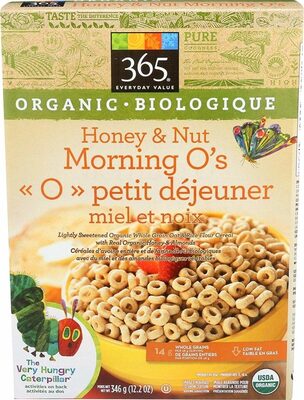 Organic honey nut morning o s