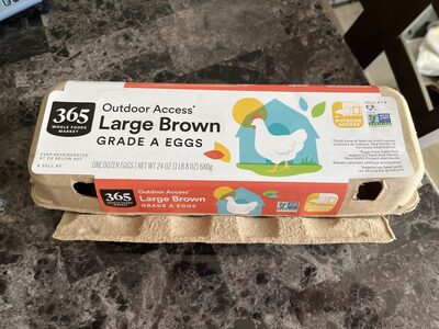Outdoor Access Large Brown Grade A Eggs