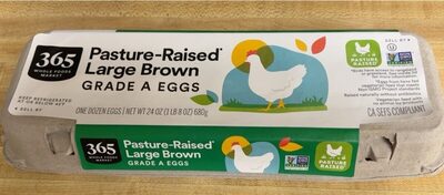 Pasture-Raised Large Brown Grade A Eggs