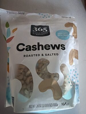 Roasted & salted cashews