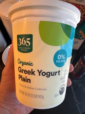 Plain greek nonfat yogurt, plain