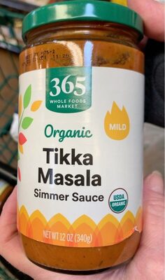 Organic mild tikka masala sauce