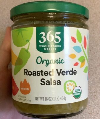 Organic medium roasted verde salsa