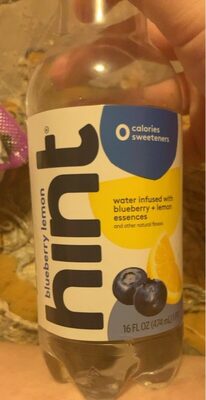 Blueberry Lemon hint Water