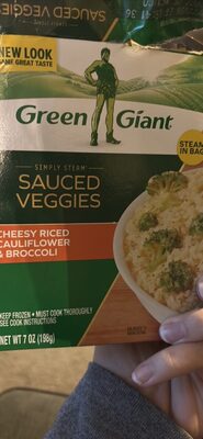 Sauced Veggies Cheesy Riced Cauliflower & Broccoli