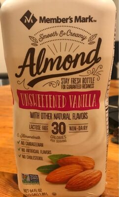 Unsweetened vanilla almond