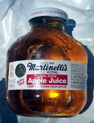 100% pure apple juice from US grown fresh apples