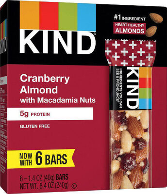 Cranberry almond + antioxidants with macadamia nuts