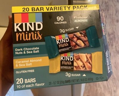 Kind minis dark chocolate nuts sea salt