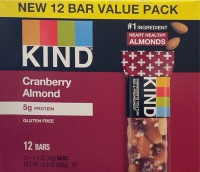 Cranberry Almond Granola Bar