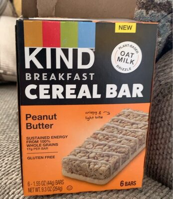 Kind Breakfast Cereal Bar Peanut Butter