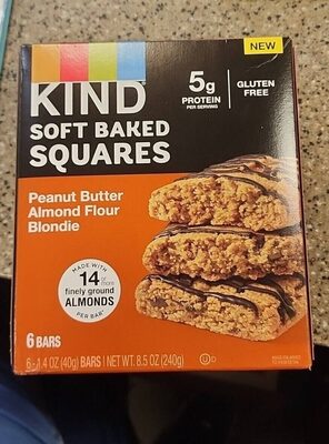 Peanut butter almond flour blondie