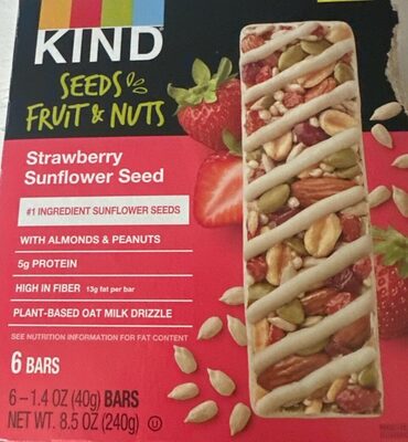 Kind Strawberry Sunflower Seed Bar