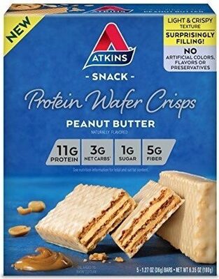 Peanut Butter Protein Wafer Crisps Snack