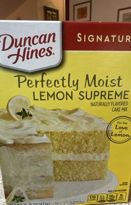 Signature perfectly moist lemon supreme cake mix