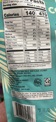 Crispy sweet coconut rolls