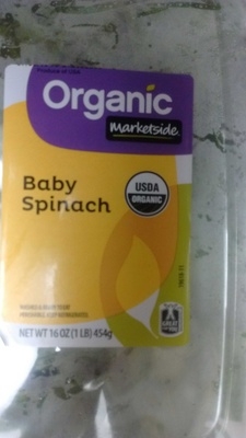 Organic baby spinach