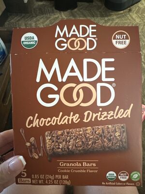 Chocolate Drizzled Granola Bars , Cookie Crumble
