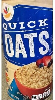 Microwavable quick oats
