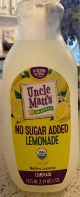 No sugar added lemonade