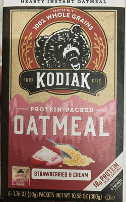 Protein-Packed Oatmeal Strawberries & Cream